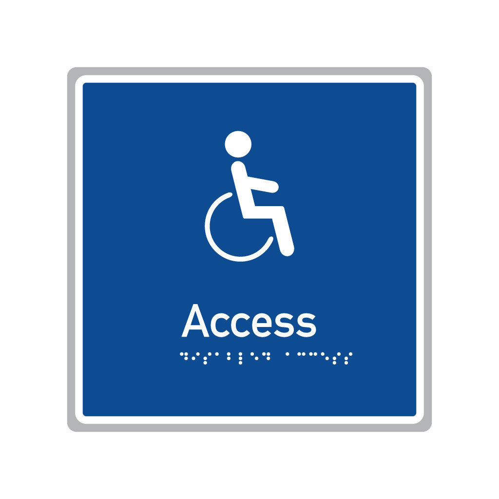 Access, SNA Aluminium, Blue Back with White Border. (BWB A 531)